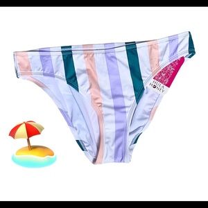 Hula Honey Bikini Bottom Stripes NWT XL
